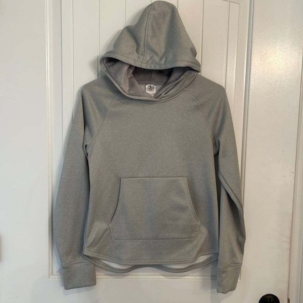 Athletic works kids pullover soft lined athletic sweatshirt simple neutral color